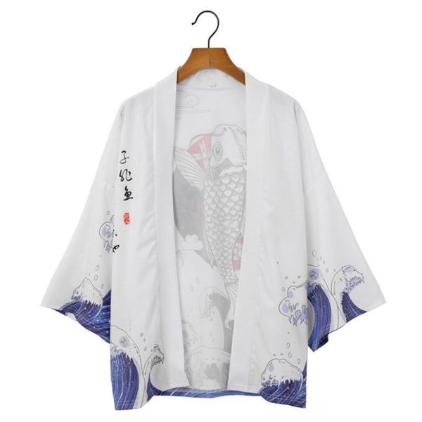 haori imprimé mer agité