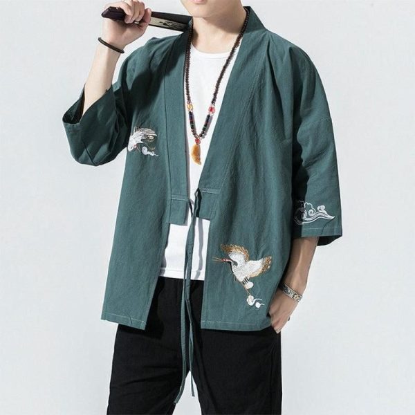 kimono cardigan japonais traditionnel