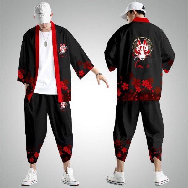 kimono homme veste et pantalon