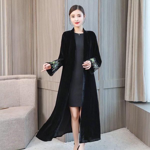 manteau kimono noir