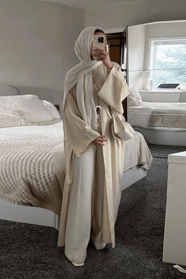 robe longue kimono en lin