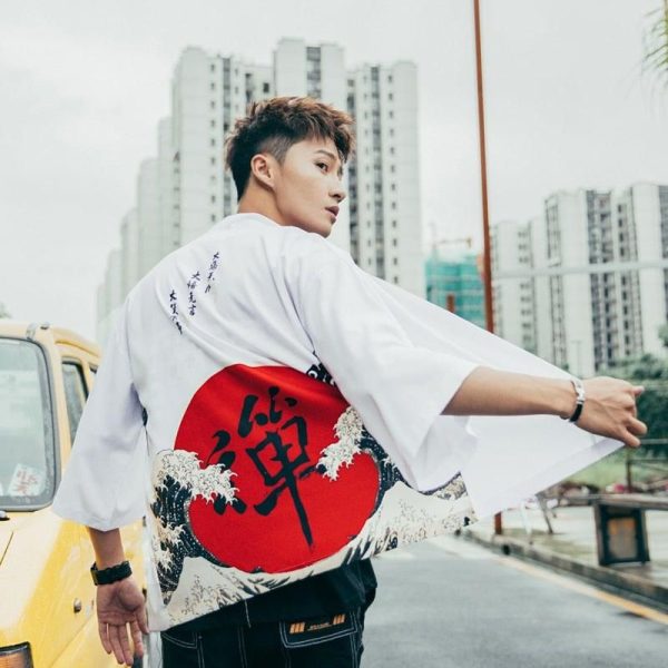 veste kimono japonais kanji