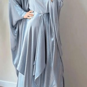vêtement abaya kimono en satin