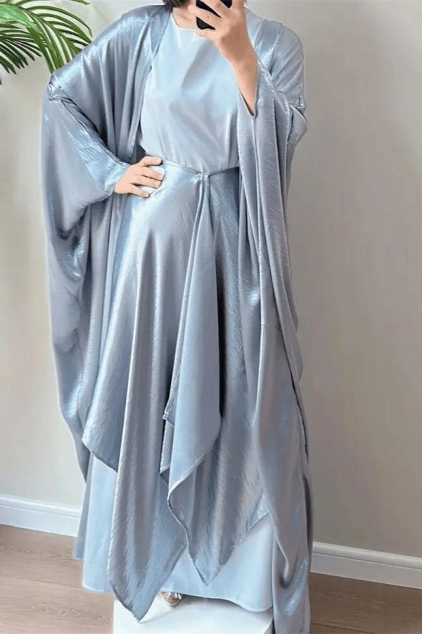 vêtement abaya kimono en satin